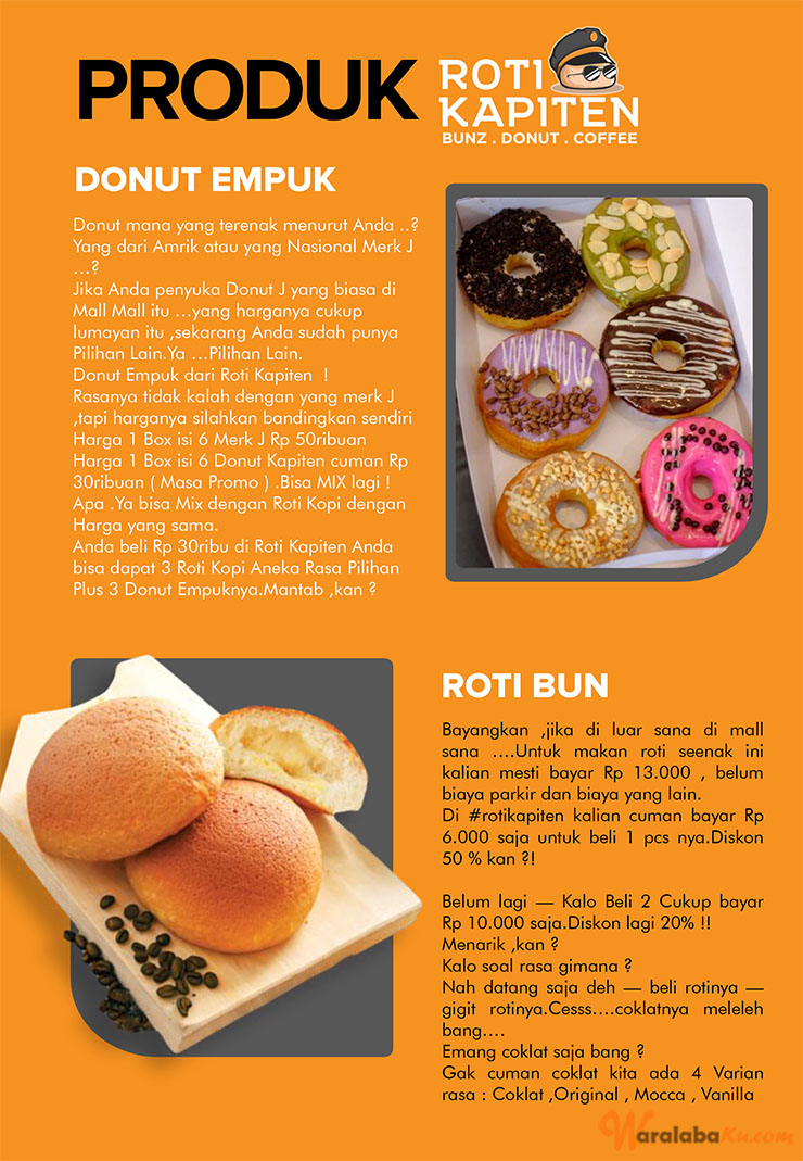 Franchise Roti Kapiten Peluang Bisnis Roti Buns Donat Snack Kopi Waralaba Ku