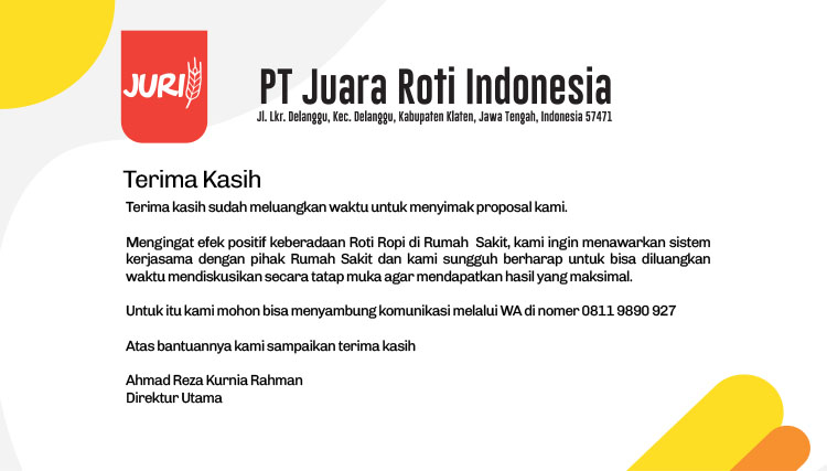 Kemitraan Peluang Bisnis Toko Roti Kopi Di Rumah Sakit Ropi & Roti Gembong