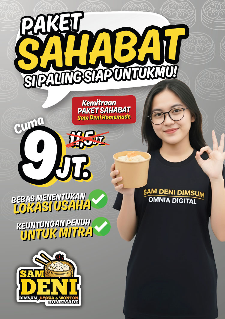 Kemitraan / Peluang Bisnis Dimsum, Gyoza, Wonton Homemade Sam Deni Kemitraan / Peluang Bisnis Dimsum, Gyoza, Wonton Homemade Sam Deni