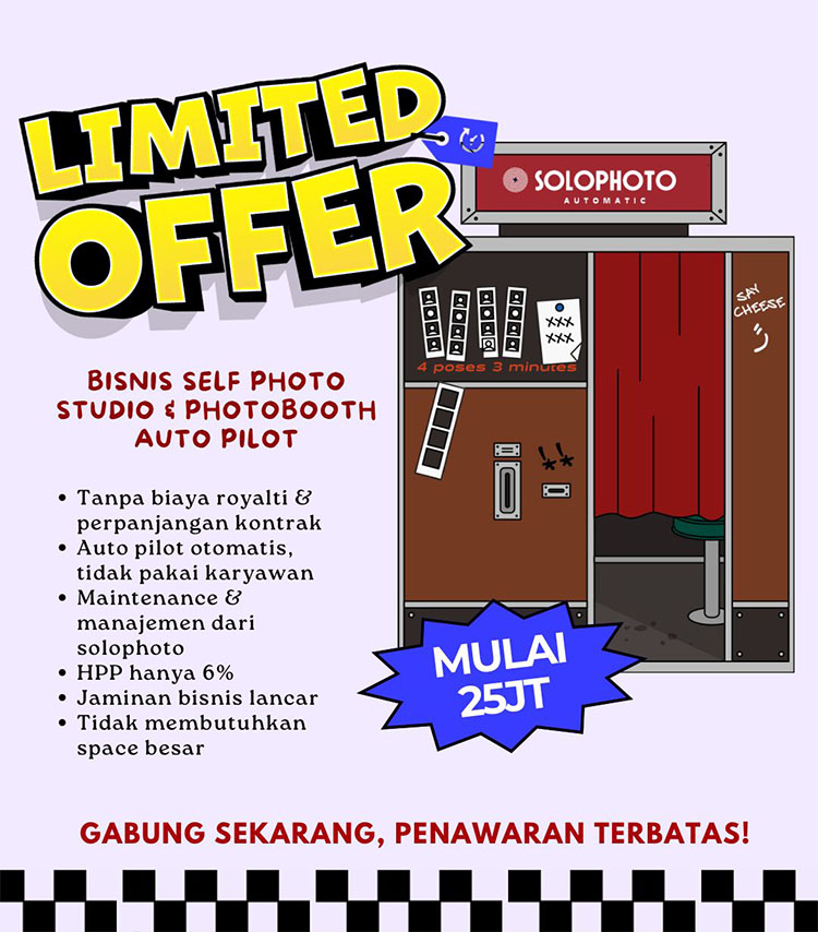 Kemitraan / Peluang Bisnis Photobox & Pop Up Self Photo Solo Photo