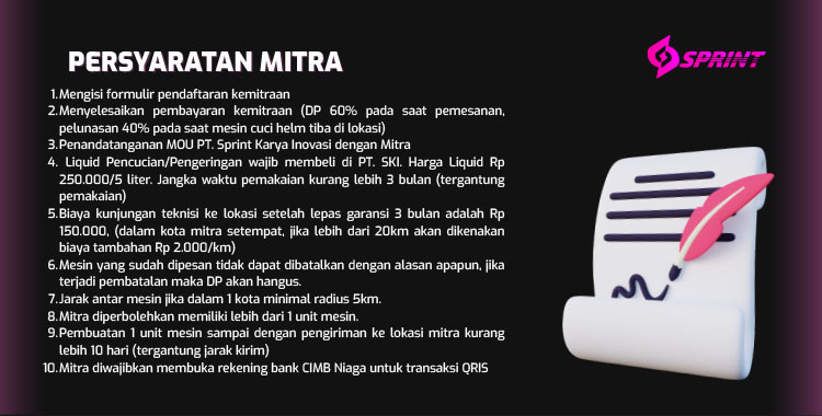 Kemitraan / Peluang Bisnis Vending Mesin Cuci Helm Otomatis Sprint Kemitraan / Peluang Bisnis Vending Mesin Cuci Helm Otomatis Sprint
