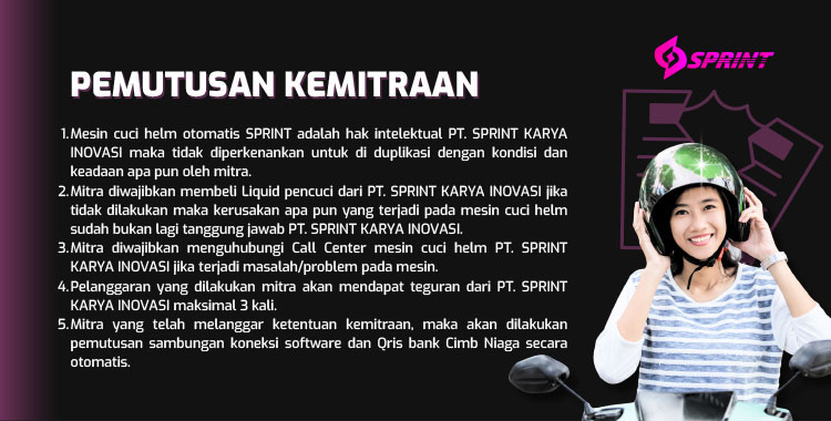 Kemitraan / Peluang Bisnis Vending Mesin Cuci Helm Otomatis Sprint Kemitraan / Peluang Bisnis Vending Mesin Cuci Helm Otomatis Sprint
