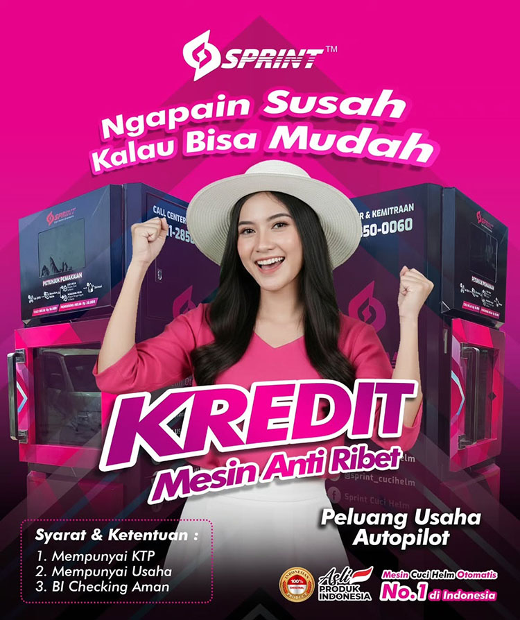 Kemitraan / Peluang Bisnis Vending Mesin Cuci Helm Otomatis Sprint