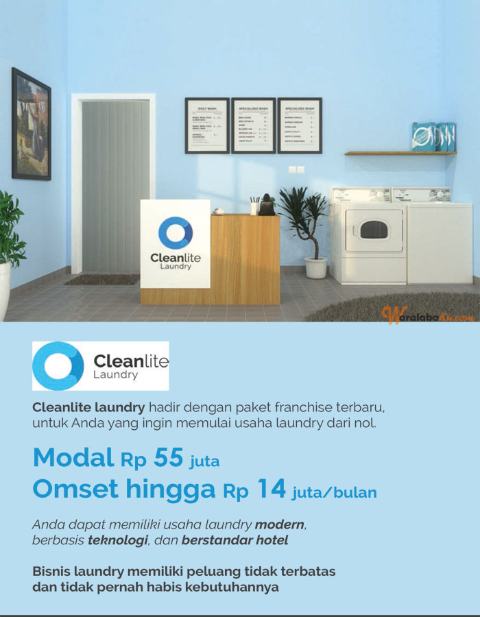 Franchise Peluang Usaha Laundry Coin - Cleanlite Laundry