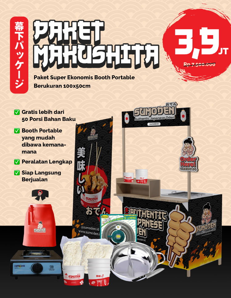 Kemitraan Peluang Bisnis Japanese Street Food Oden Sumoden