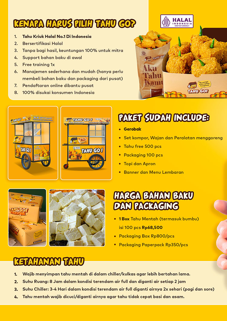 Franchise Tahu Go ~ Peluang Bisnis Tahu Krispi Kriuk