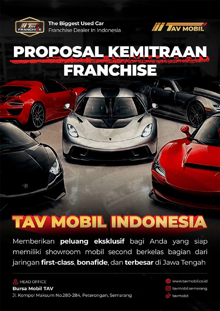 Kemitraan / Peluang Bisnis Showroom Mobil Second Berkualitas Tav Mobil