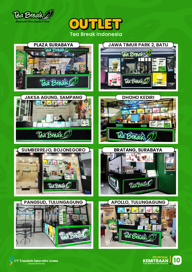 Kemitraan / Peluang Bisnis Minuman Kekinian, Teh, & Es Krim Keliling Tea Break