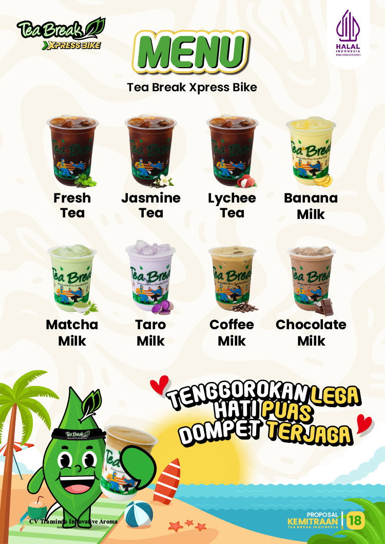 Kemitraan / Peluang Bisnis Minuman Kekinian, Teh, & Es Krim Keliling Tea Break Kemitraan / Peluang Bisnis Minuman Kekinian, Teh, & Es Krim Keliling Tea Break