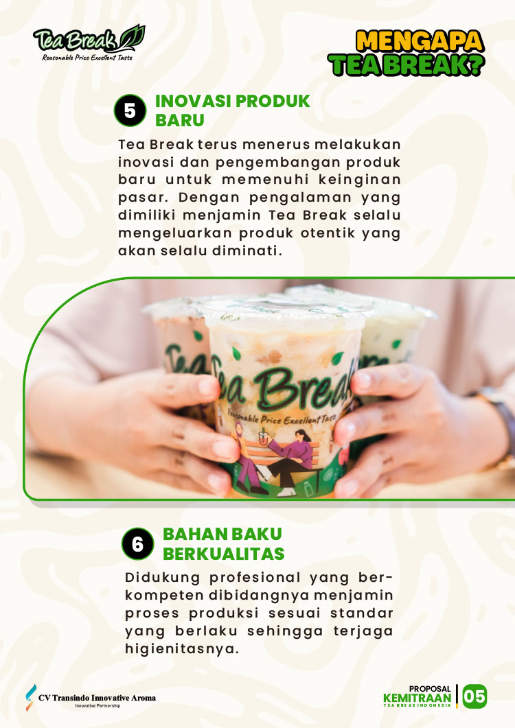 Kemitraan / Peluang Bisnis Minuman Kekinian, Teh, & Es Krim Keliling Tea Break Kemitraan / Peluang Bisnis Minuman Kekinian, Teh, & Es Krim Keliling Tea Break