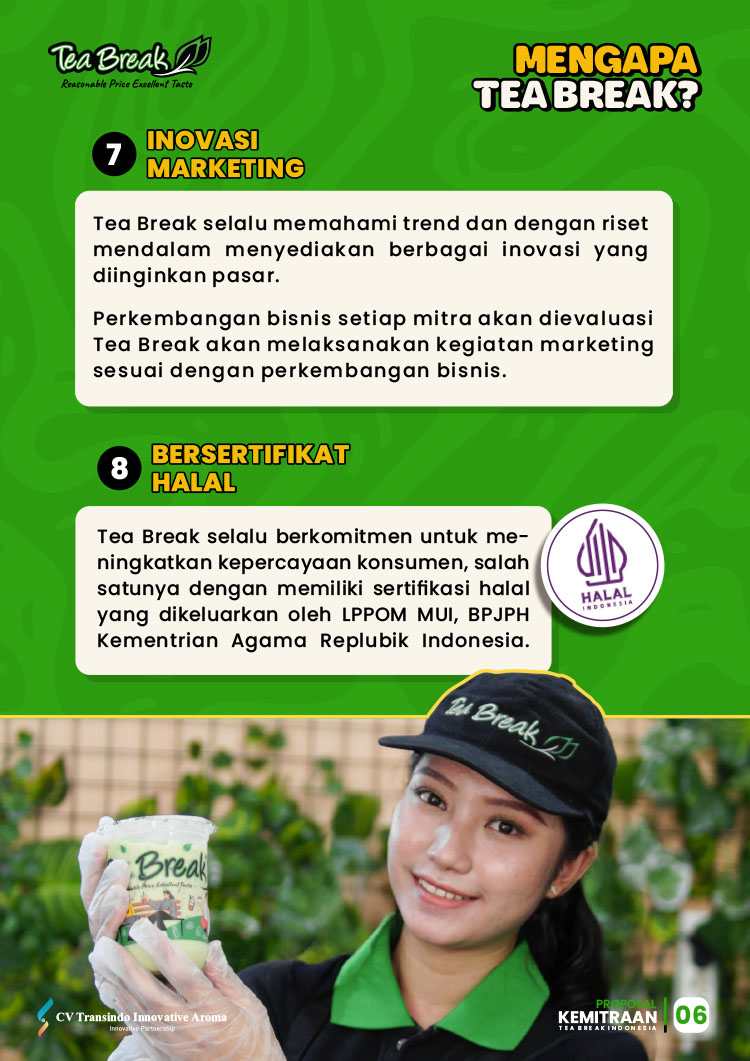 Kemitraan / Peluang Bisnis Minuman Kekinian, Teh, & Es Krim Keliling Tea Break Kemitraan / Peluang Bisnis Minuman Kekinian, Teh, & Es Krim Keliling Tea Break