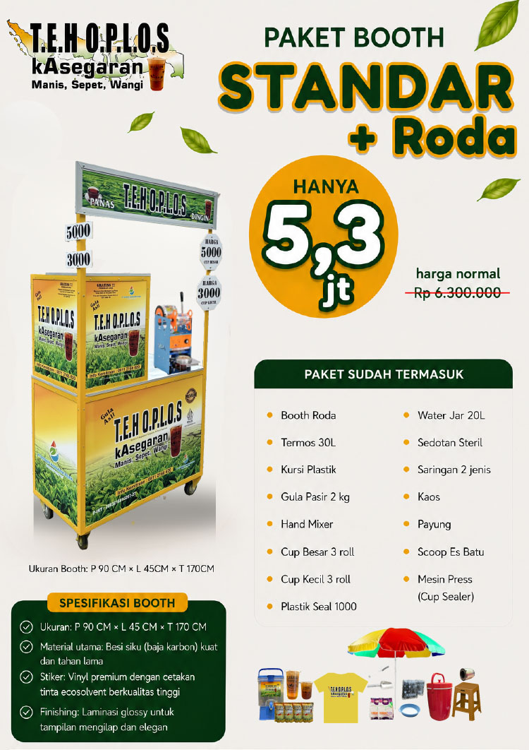 Kemitraan / Peluang Bisnis Modal Kecil Es Teh Oplos Kasegaran Kemitraan / Peluang Bisnis Modal Kecil Es Teh Oplos Kasegaran