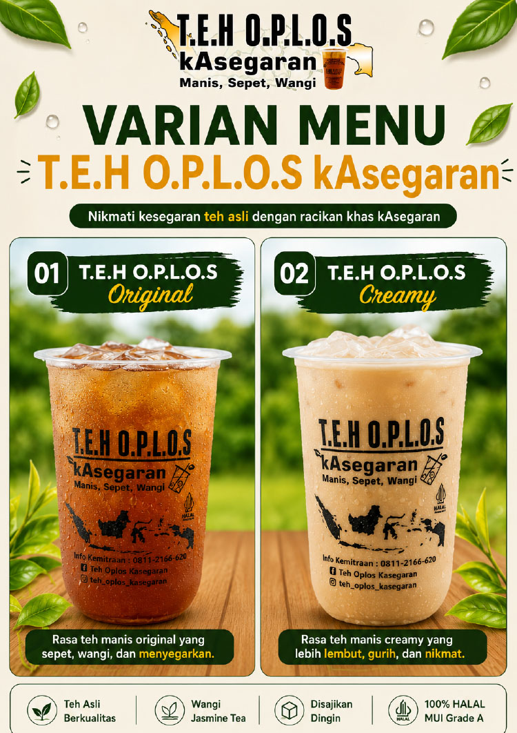 Kemitraan / Peluang Bisnis Modal Kecil Es Teh Oplos Kasegaran Kemitraan / Peluang Bisnis Modal Kecil Es Teh Oplos Kasegaran
