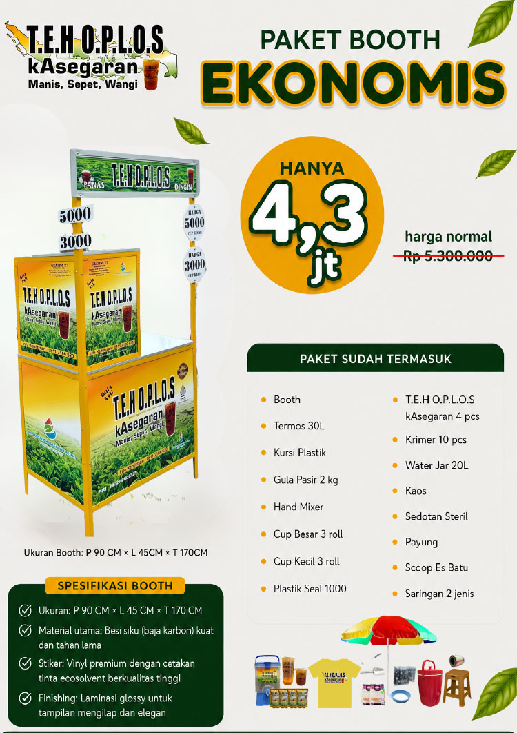 Kemitraan / Peluang Bisnis Modal Kecil Es Teh Oplos Kasegaran Kemitraan / Peluang Bisnis Modal Kecil Es Teh Oplos Kasegaran