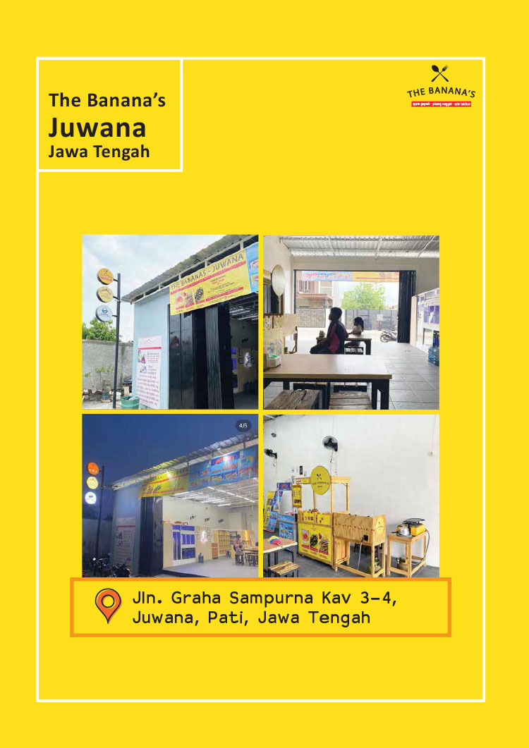 Kemitraan / Peluang Bisnis Pisang Nugget, Ayam Geprek, Sate Taichan The Banana's