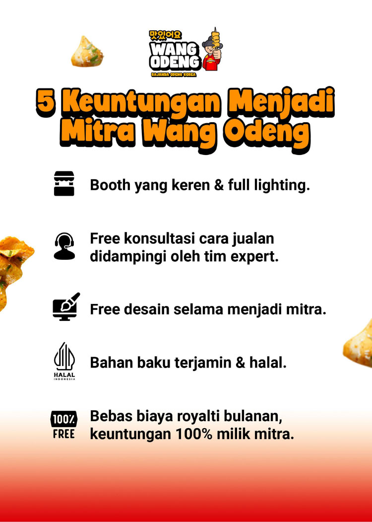 Kemitraan Peluang Bisnis Makanan Korea Wang Odeng