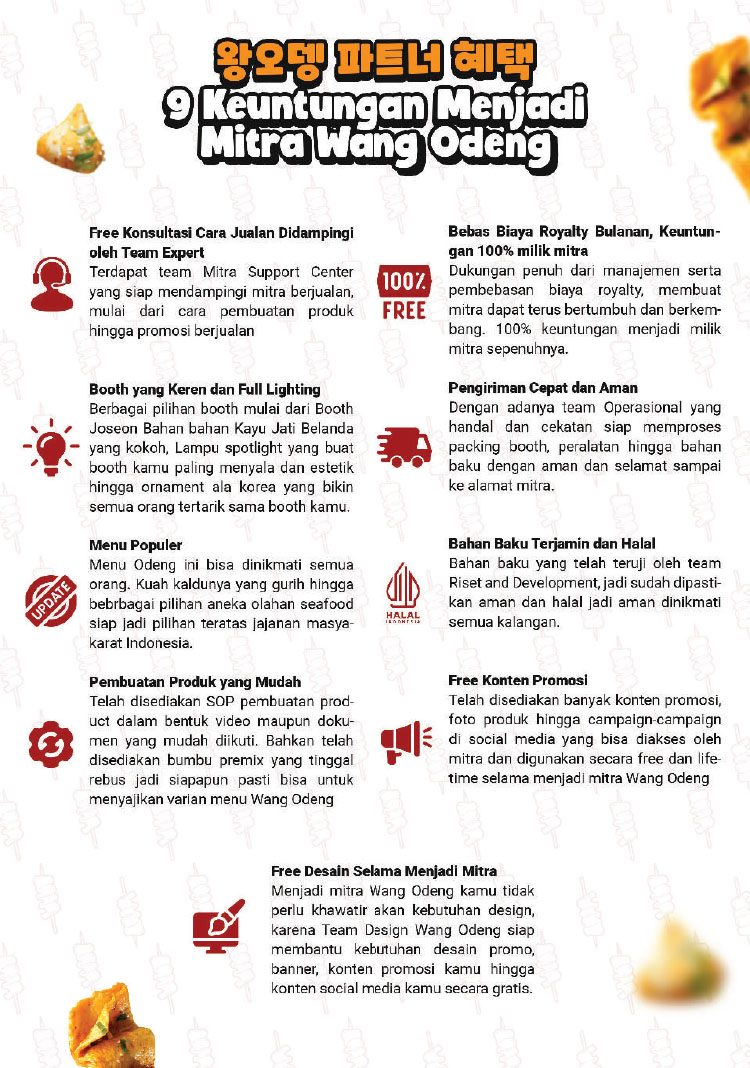 Kemitraan Peluang Bisnis Makanan Korea Wang Odeng