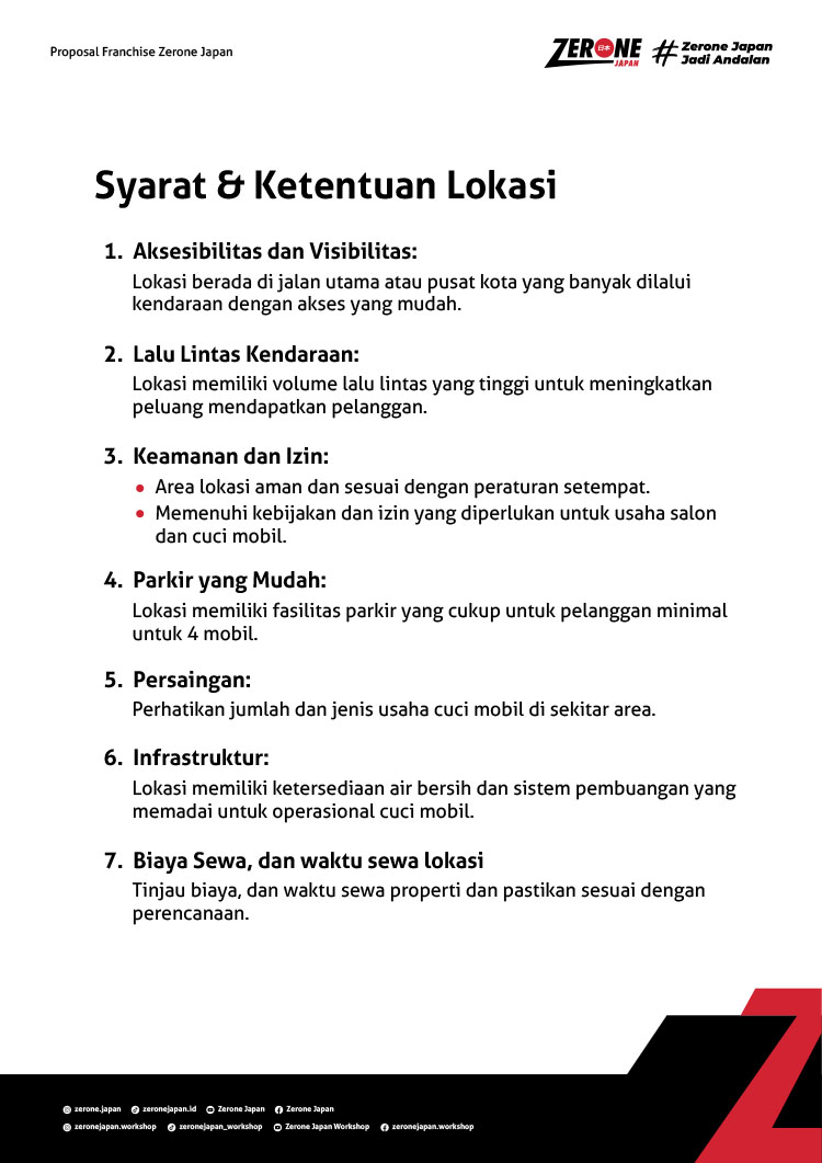 Kemitraan / Peluang Bisnis Perawatan Mobil Zerone Autocare & Garasi Kafe