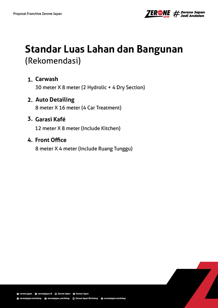 Kemitraan / Peluang Bisnis Perawatan Mobil Zerone Autocare & Garasi Kafe