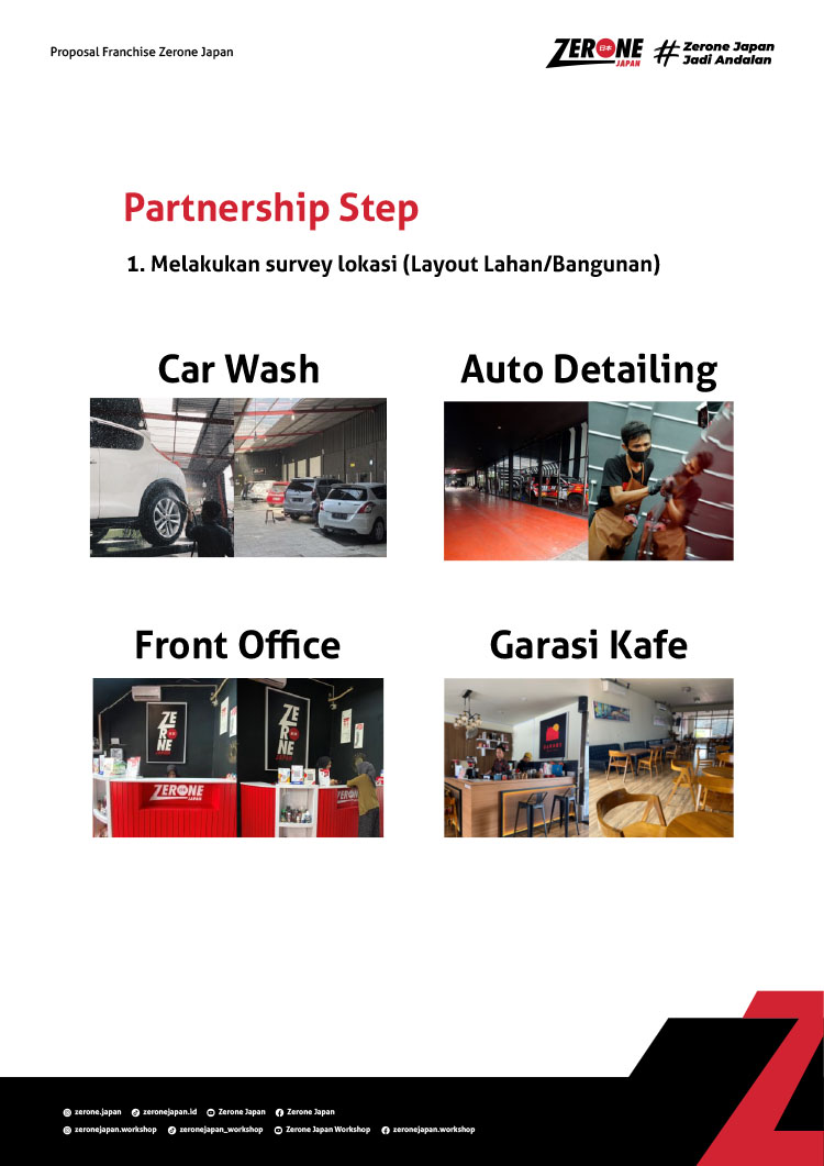 Kemitraan / Peluang Bisnis Perawatan Mobil Zerone Autocare & Garasi Kafe