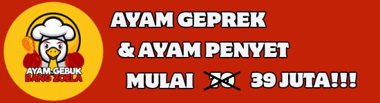 Franchise Ayam Gebuk Bang Zoela ~ Peluang Bisnis Ayam Geprek &amp; Penyet