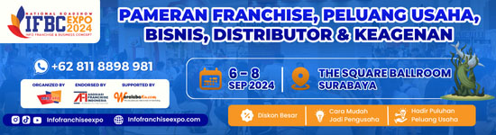 Pameran Info Franchise & Business Concept Expo (IFBC) Surabaya 2024