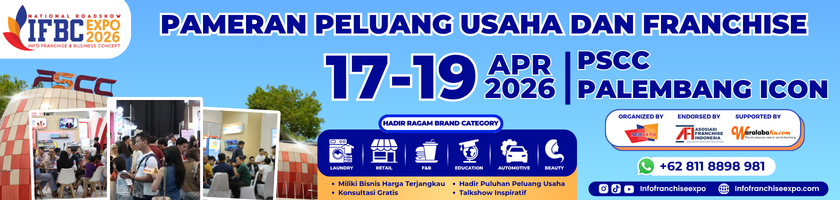 Pameran Franchise IFBC Palembang 2026 ~ Info Franchise & Business Concept Expo Pameran Franchise IFBC Palembang 2026 ~ Info Franchise & Business Concept Expo
