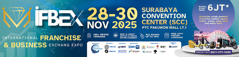 Pameran IFBEX 2025 Surabaya International Franchise & Business Exchange Expo Pameran IFBEX 2025 Surabaya International Franchise & Business Exchange Expo