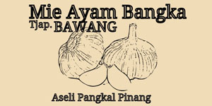 Logo Mie Ayam Bangka Tjap.Bawang