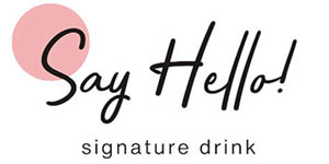 Logo Say Hello Signature Drink