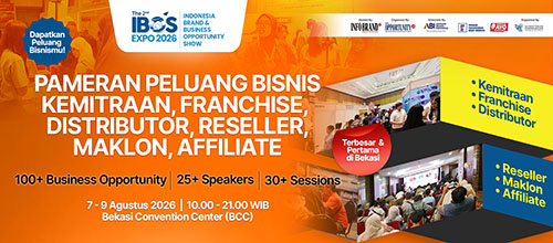 Pameran Franchise IBOS Expo 2026 ~ Indonesia Brand & Business Opportunity Show