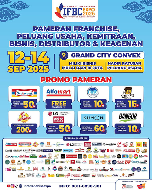 Pameran Info Franchise & Business Concept Expo Surabaya 2025