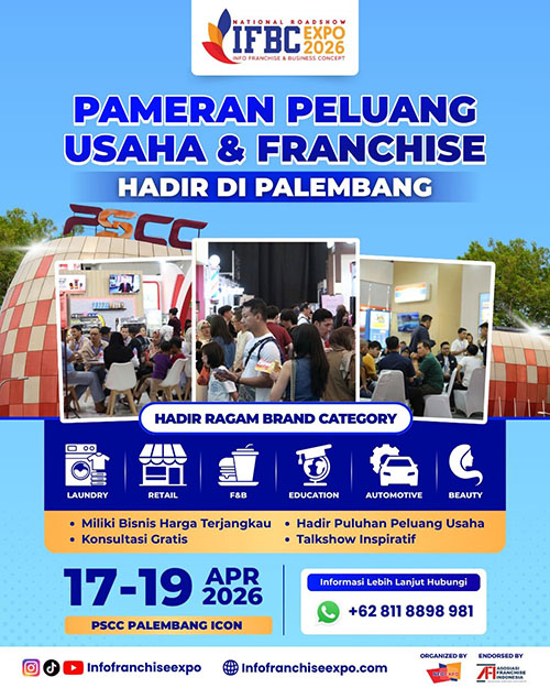 Pameran Franchise IFBC ~ Info Franchise & Business Concept Expo Palembang 2026