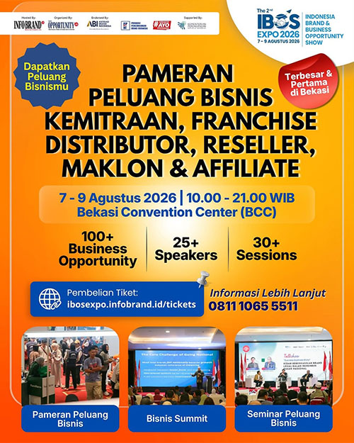 Pameran Franchise IBOS Expo 2026 Bekasi ~ Indonesia Brand & Business Opportunity Show